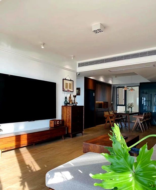 湖南一位艺术老师晒出153㎡“新中式”的家，硬装极简，软装雅致 - 家居知识