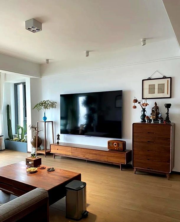 湖南一位艺术老师晒出153㎡“新中式”的家，硬装极简，软装雅致 - 家居知识