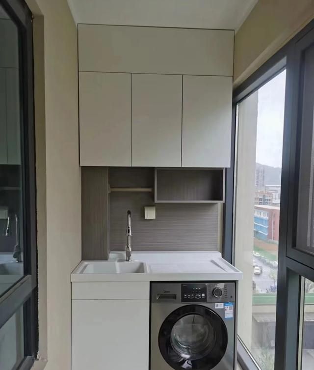 36款阳台洗衣机柜装修案例，抄作业 - 家居知识