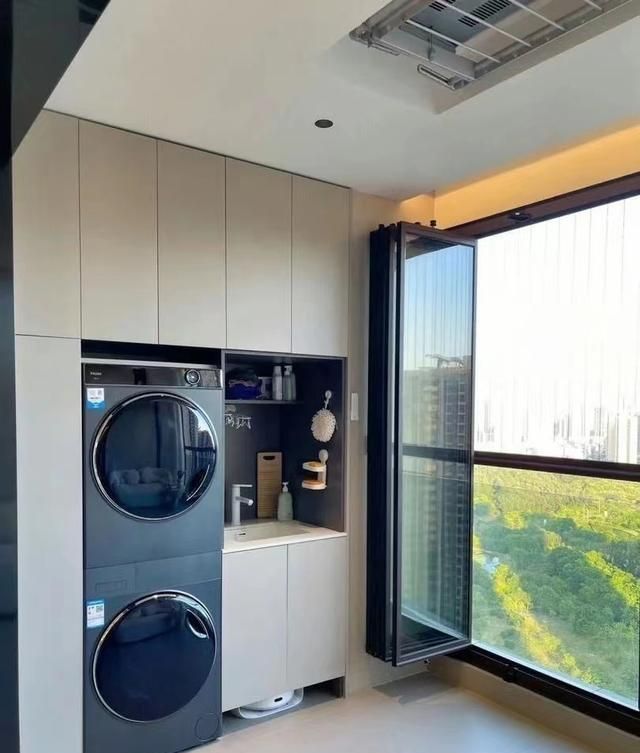36款阳台洗衣机柜装修案例，抄作业 - 家居知识