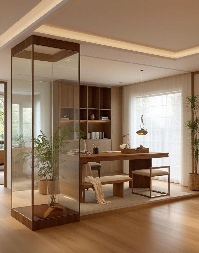 原木中古风，落地窗光影下的治愈系家居美学