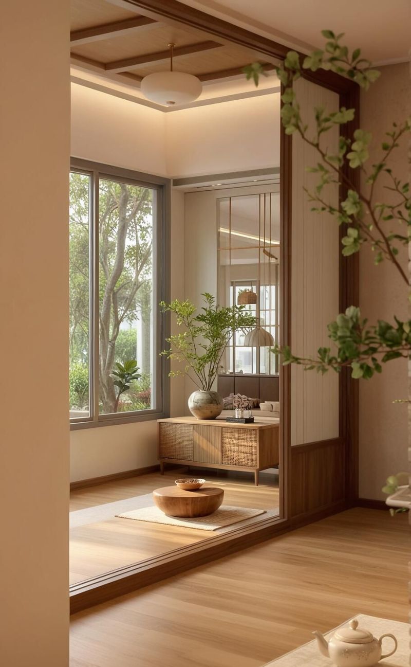 幸亏没跟风！原木中古才是我真crush落地窗光影相伴，心安之所。 - 家居知识