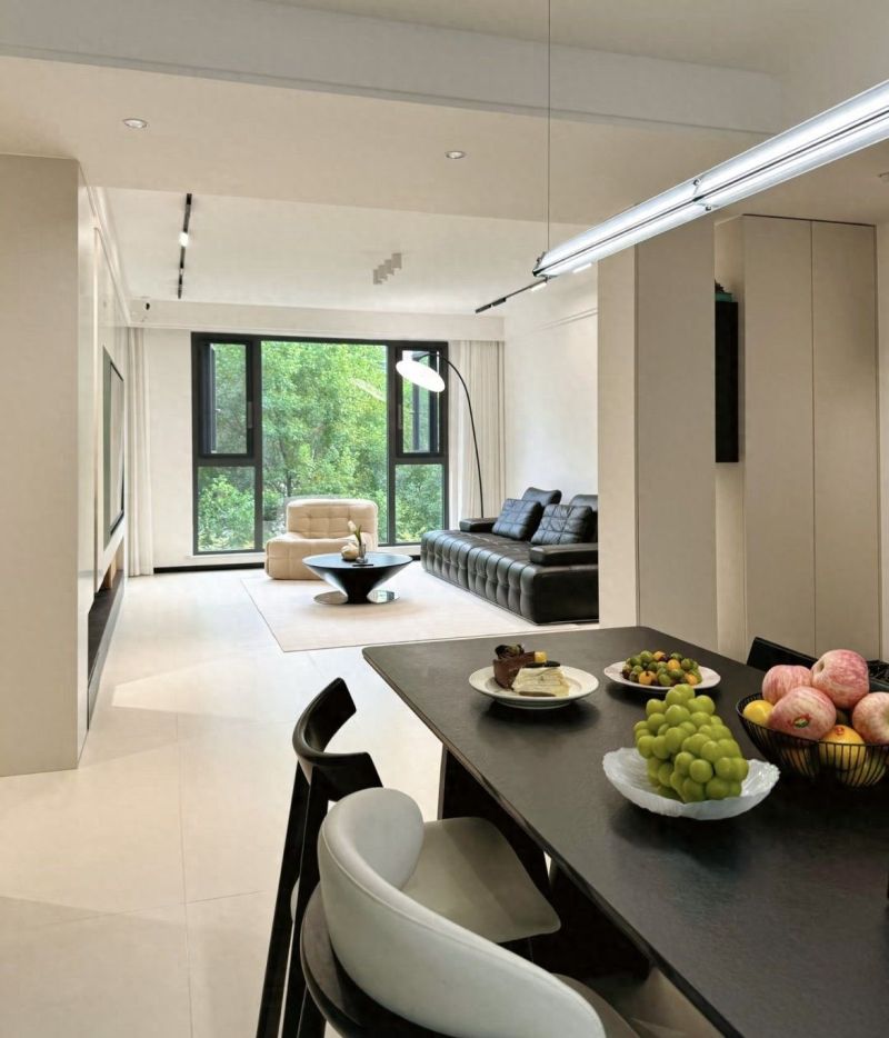 117㎡极简风装修，通透如大平层！效果惊艳，忍不住晒一晒！