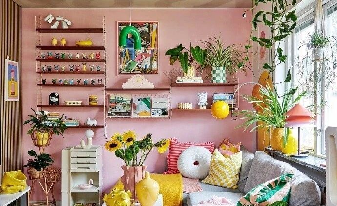 瑞典俏皮复古家，这个撞色好喜欢 - 家居知识