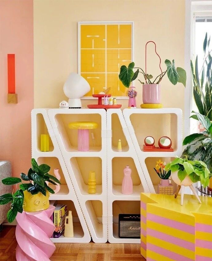 瑞典俏皮复古家，这个撞色好喜欢 - 家居知识