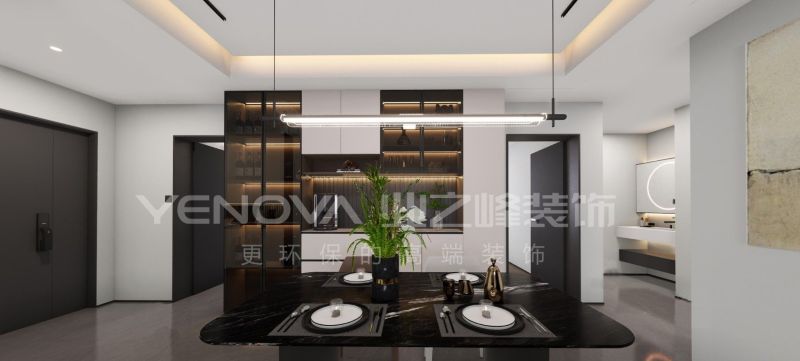 唐山翡翠湖107平方米现代轻奢风格装修效果案例|业之峰装饰 - 家居知识