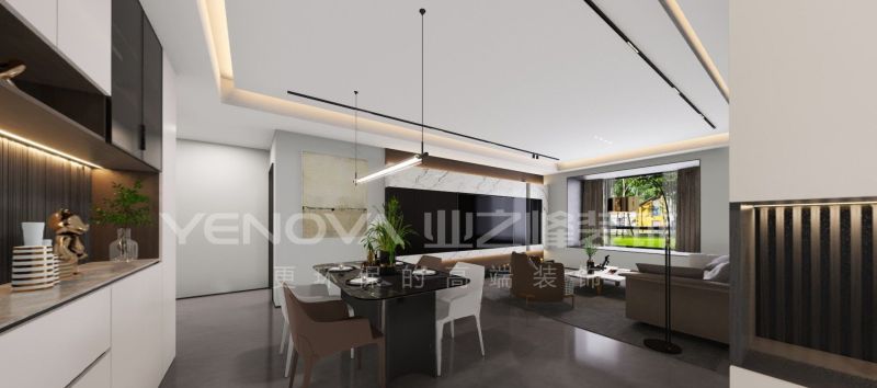 唐山翡翠湖107平方米现代轻奢风格装修效果案例|业之峰装饰 - 家居知识