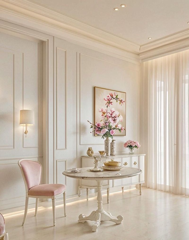 128㎡法式奶油风，全屋纯白+米粉简直太绝了，喜欢的朋友收藏评论 - 家居知识