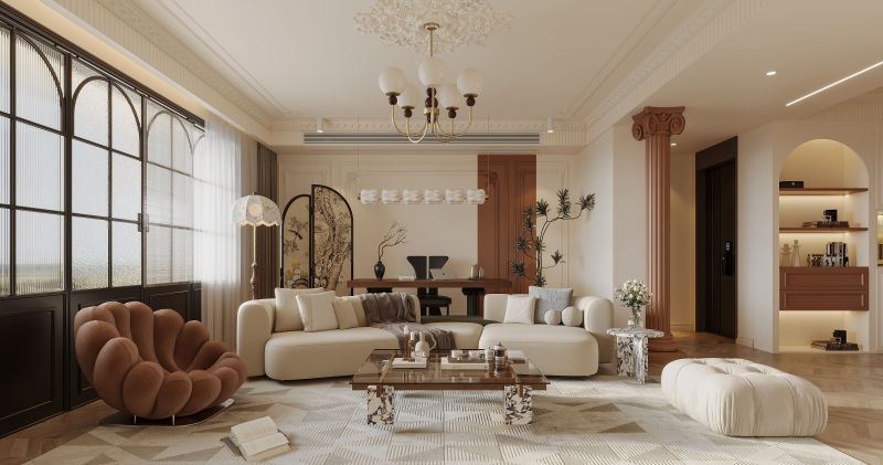 被问爆的法式奶油风！这 80㎡家美到我想直接搬进去住 - 家居知识