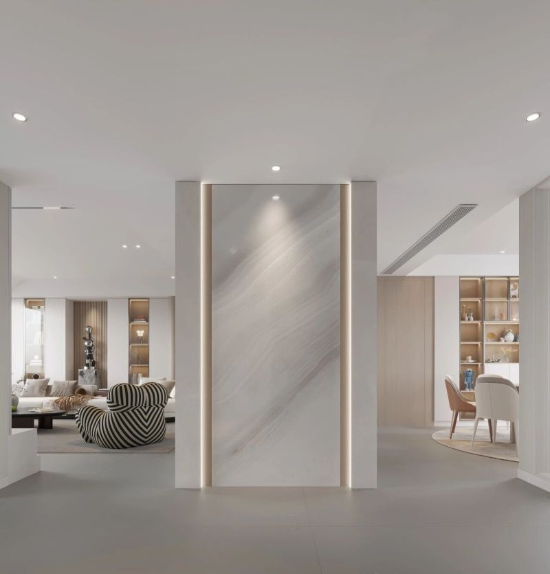 长沙合能枫丹新里现代风设计：大面积留白设计，干净清澈很耐看 - 家居知识