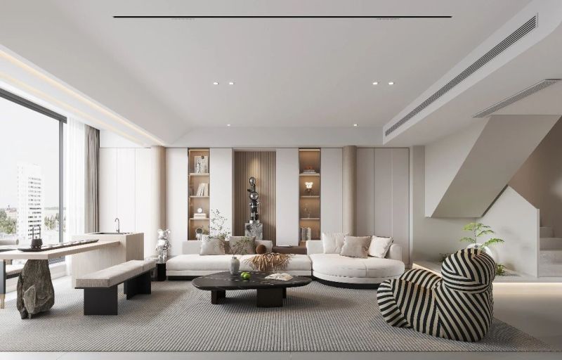 长沙合能枫丹新里现代风设计：大面积留白设计，干净清澈很耐看 - 家居知识