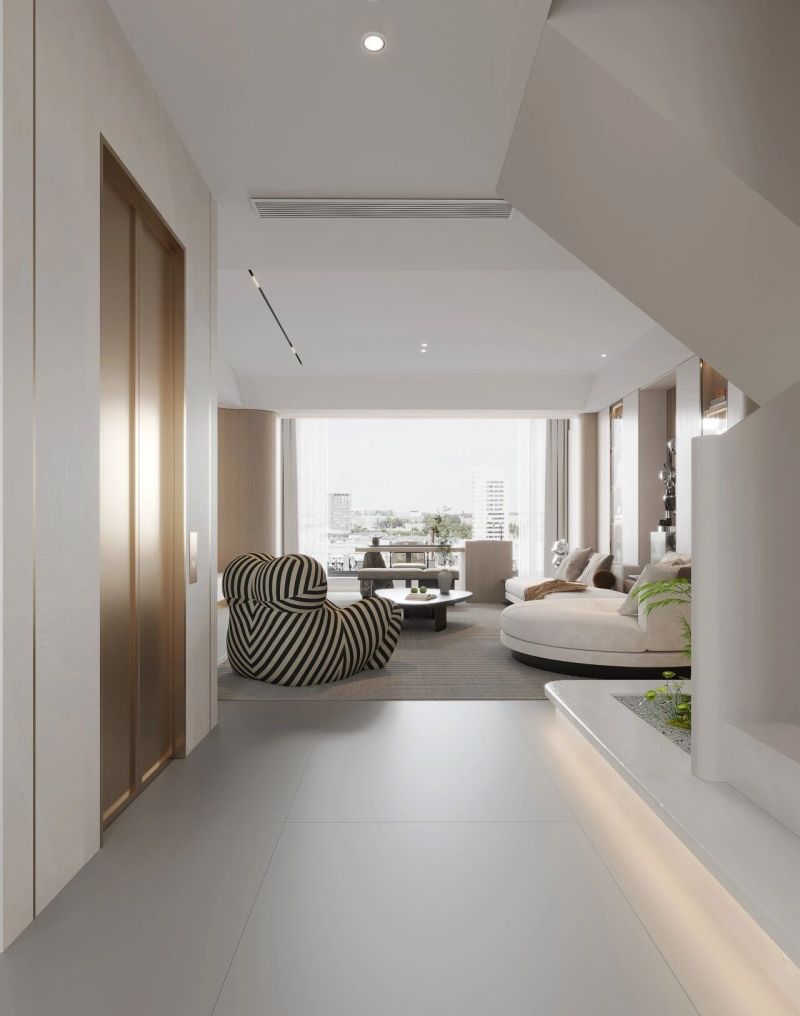 长沙合能枫丹新里现代风设计：大面积留白设计，干净清澈很耐看 - 家居知识