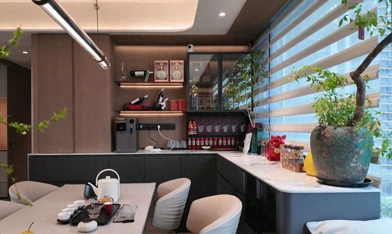 飘窗改造餐边柜，全屋定制封神之作