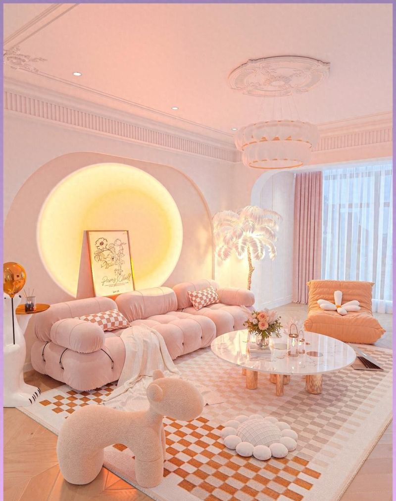 奶油粉法式家爆火！7个治愈系软装细节揭秘