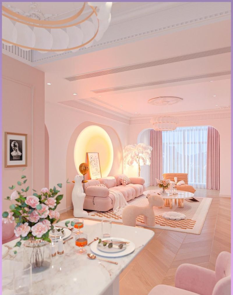 全网爆火的“奶油粉法式家”，这7个软装细节，太治愈了！ - 家居知识