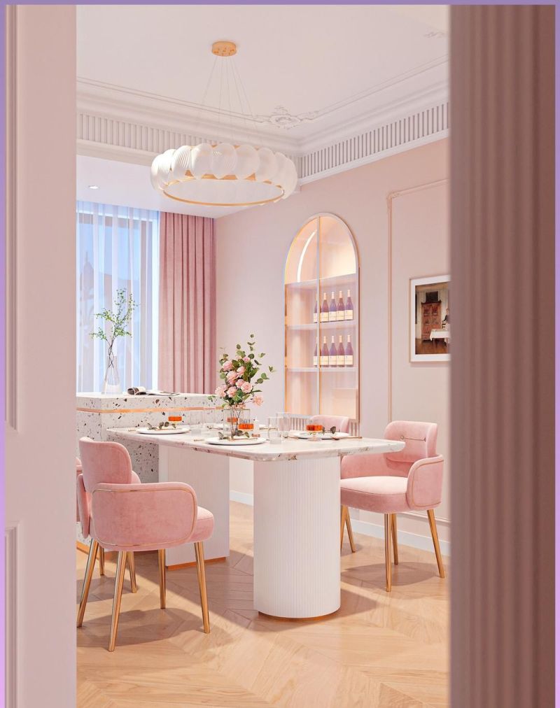 全网爆火的“奶油粉法式家”，这7个软装细节，太治愈了！ - 家居知识