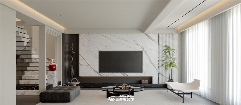 滇池俊府170㎡现代极简风格| 轻奢质感，细节精致。 - 家居知识