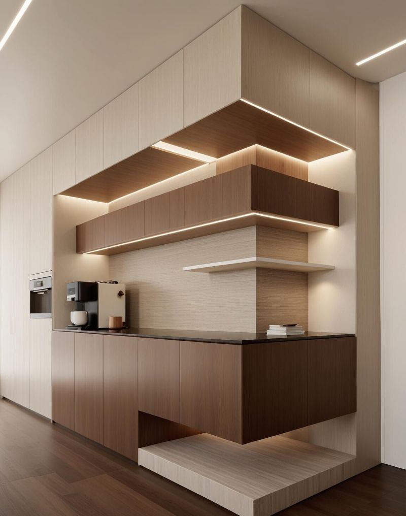 给业主一点震撼!7款餐边柜挑花眼原木中古风装修太权威啦~ - 家居知识