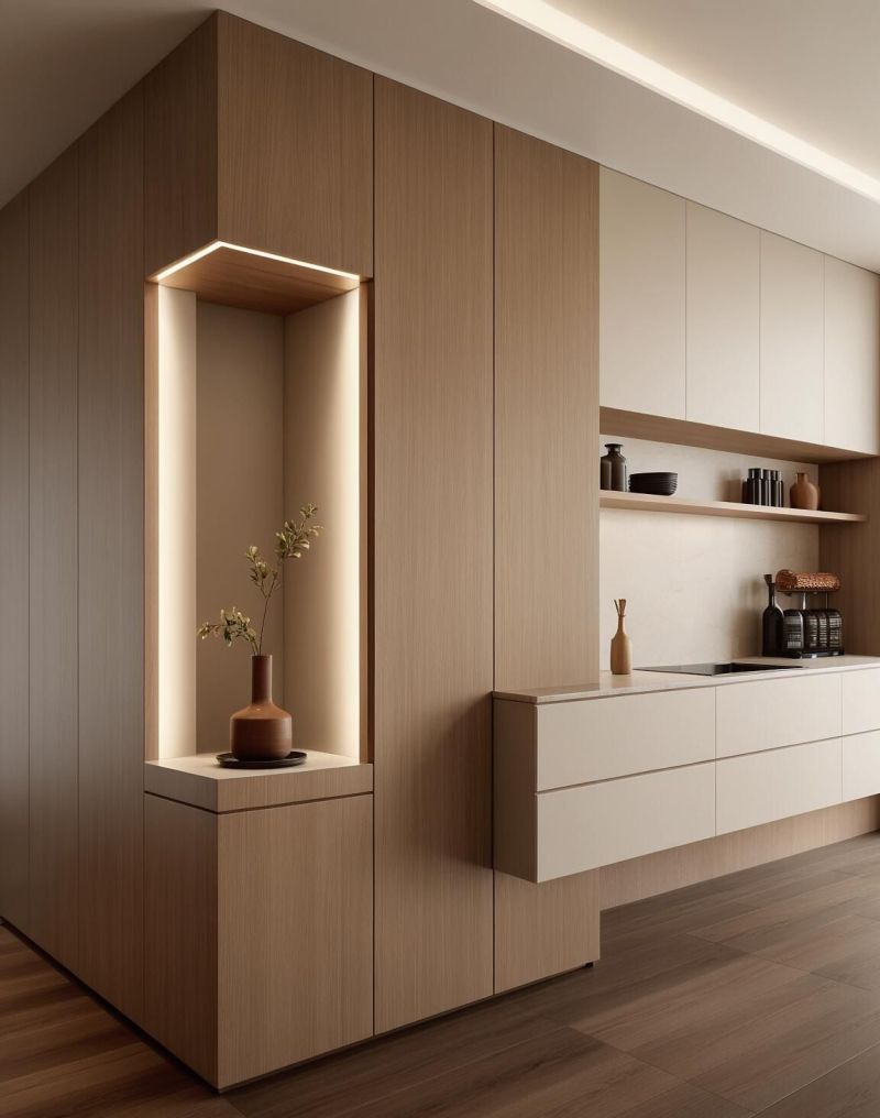 给业主一点震撼!7款餐边柜挑花眼原木中古风装修太权威啦~ - 家居知识