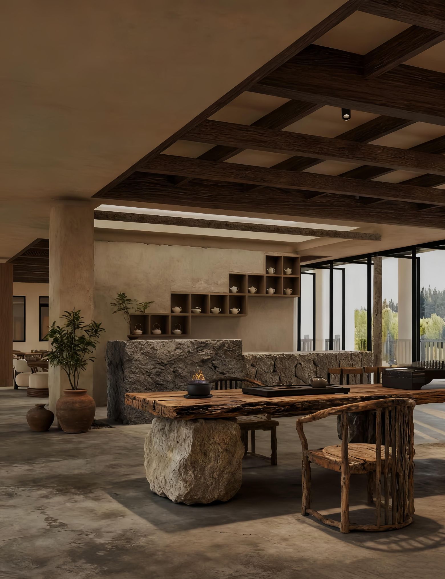 美到失语～粗狂中式复古の侘寂茶馆 - 家居知识