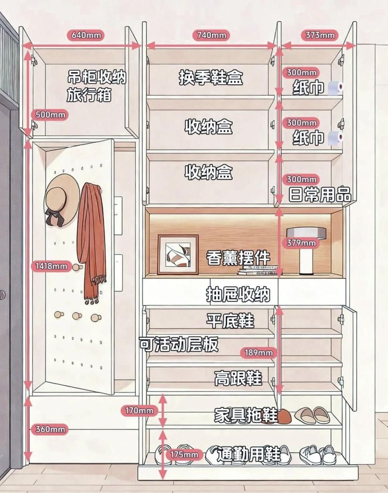 玄关窄鞋子堆成山？这款超薄鞋柜装100双还好看，小户型直接抄 - 家居知识