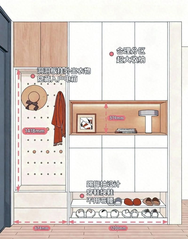 玄关窄鞋子堆成山？这款超薄鞋柜装100双还好看，小户型直接抄 - 家居知识