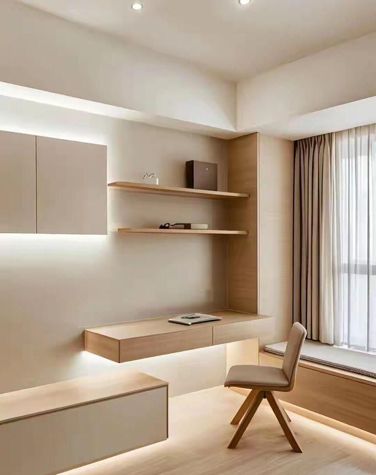 9款一体式书桌书柜，太省空间了 - 家居知识