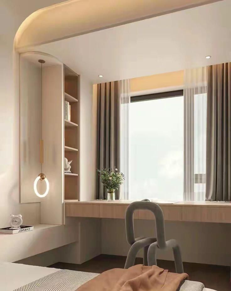 9款一体式书桌书柜，太省空间了 - 家居知识