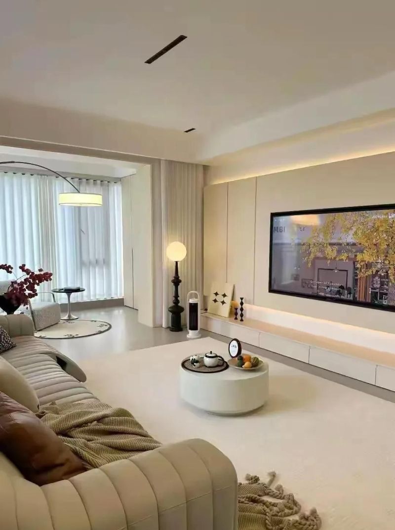 奶油风之家，几何碰撞出高级空间节奏感 - 家居知识