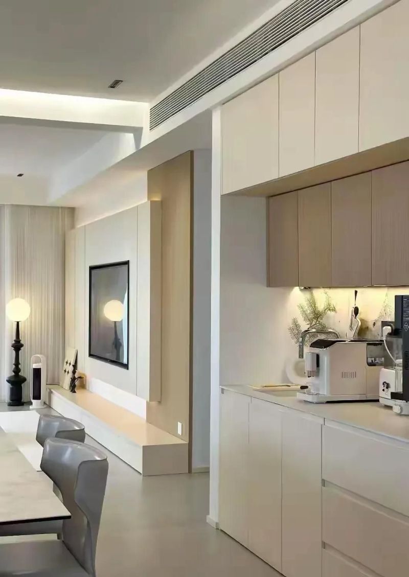 奶油风之家，几何碰撞出高级空间节奏感 - 家居知识