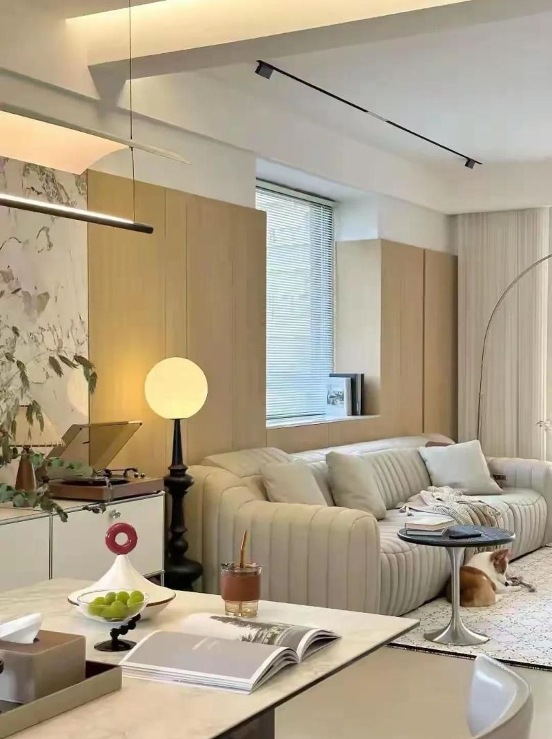 奶油风之家，几何碰撞出高级空间节奏感 - 家居知识