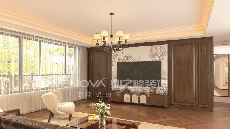 唐山陕建唐沣壹号院202平方米美式风格装修效果案例|业之峰装饰​ - 家居知识