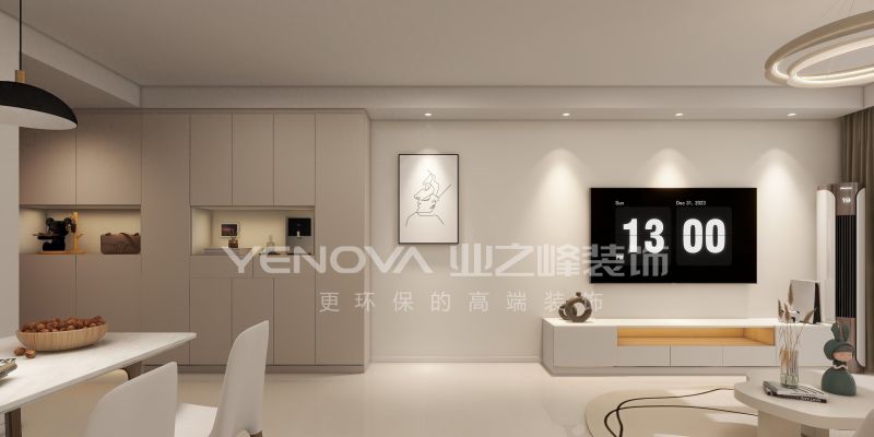 唐山熙湖九里125平方米现代风格装修效果案例|业之峰装饰 - 家居知识