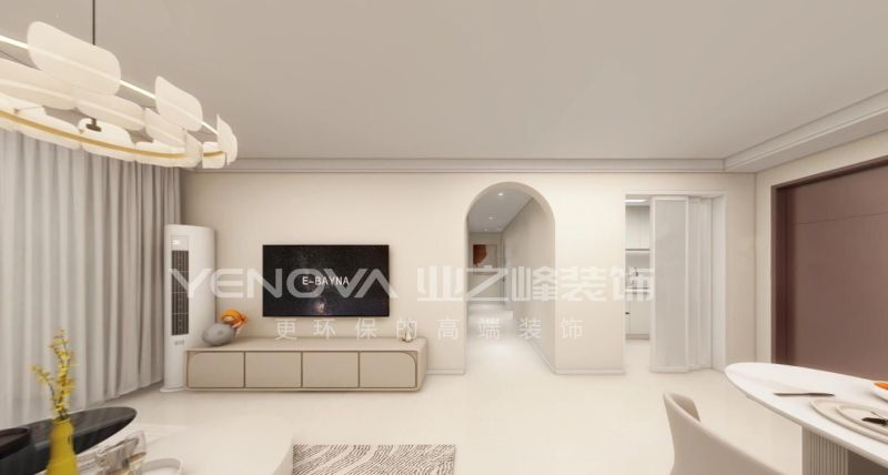 唐山金域蓝湾105平方米奶油风格装修效果案例|业之峰装饰 - 家居知识