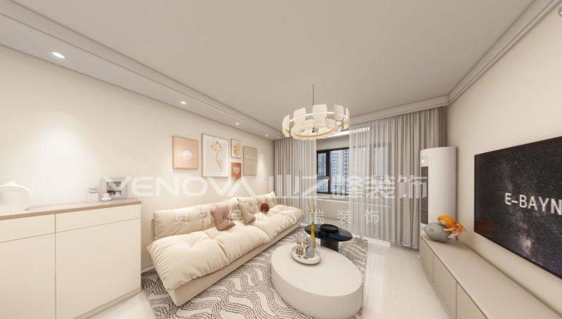 唐山金域蓝湾105平方米奶油风格装修效果案例|业之峰装饰 - 家居知识