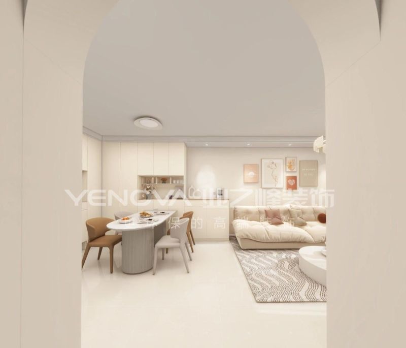 唐山金域蓝湾105平方米奶油风格装修效果案例|业之峰装饰 - 家居知识