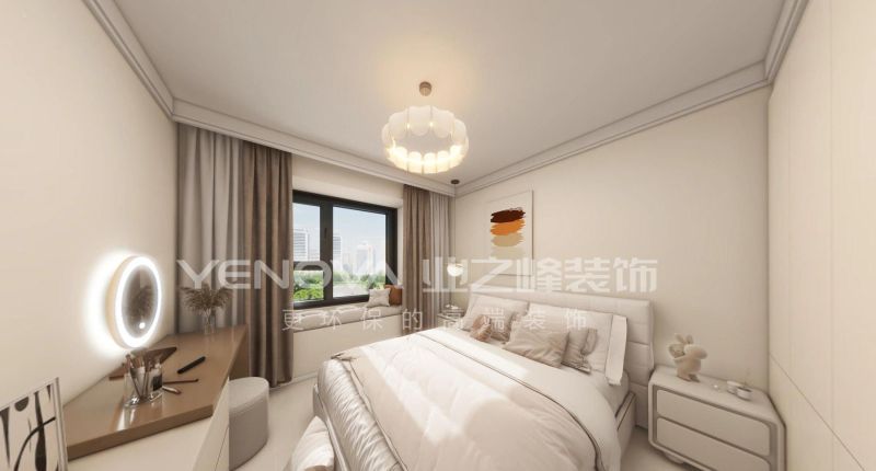 唐山金域蓝湾105平方米奶油风格装修效果案例|业之峰装饰 - 家居知识