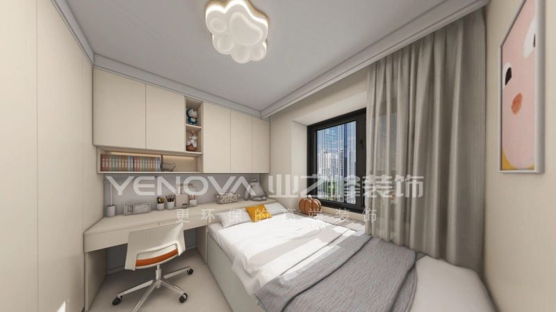 唐山金域蓝湾105平方米奶油风格装修效果案例|业之峰装饰 - 家居知识