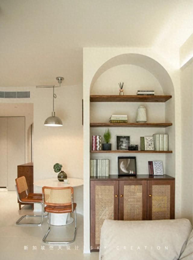 89㎡奶油侘寂风小3居，北京老房变身质朴高级宅