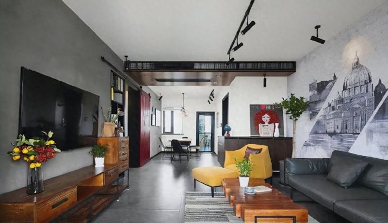 现代工业风新房装修惊艳朋友圈，引众人争相参观