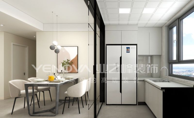 唐山万润壹号122平方米现代风格装修效果案例|业之峰装饰 - 家居知识