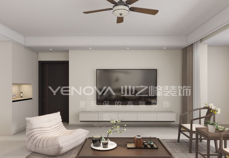 唐山禹洲凤凰府128㎡现代风格装修案例赏析