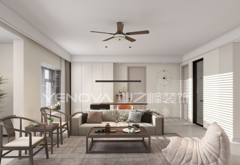 唐山禹洲凤凰府128平方米现代风格装修效果案例|业之峰装饰 - 家居知识