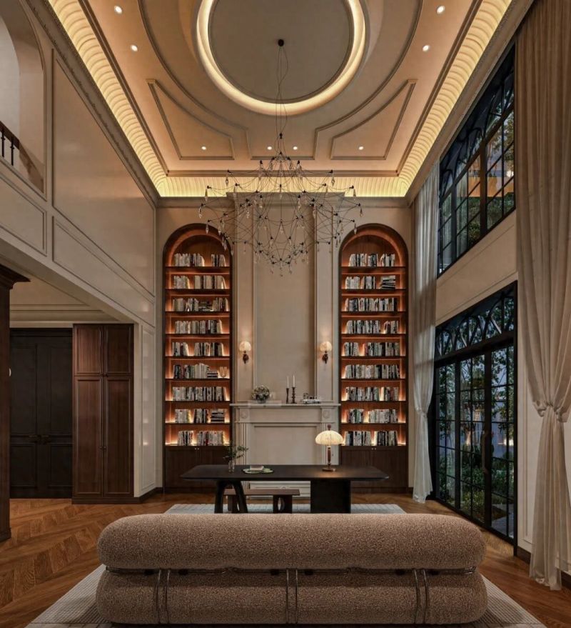 700㎡法式复古宅，高级感浸润生活每一处细节