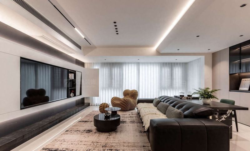 130㎡现代风格装修实景，低调中彰显高级质感