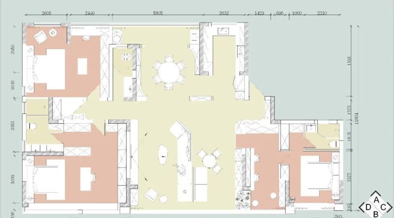 310㎡意式极简风格：5房改3房，每个房间都是大套间 - 家居知识