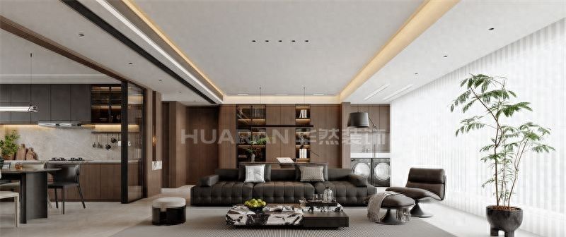 合肥龙湖砚熙台143㎡现代意式风装修效果图