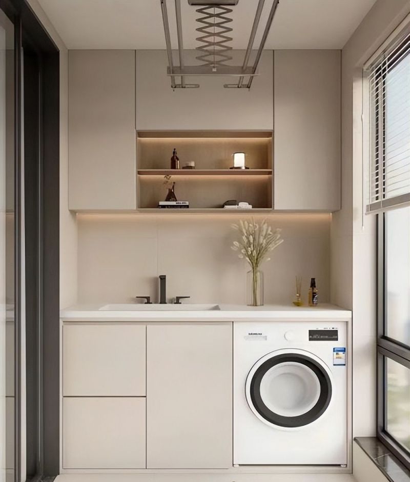 被网友家“洗衣柜抽拉”圈粉了！打开思路后，一点空间都不会浪费 - 家居知识