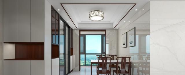 她将110平米的新房，装修成新中式，客厅胡桃木搭配瓷砖，真大方 - 家居知识