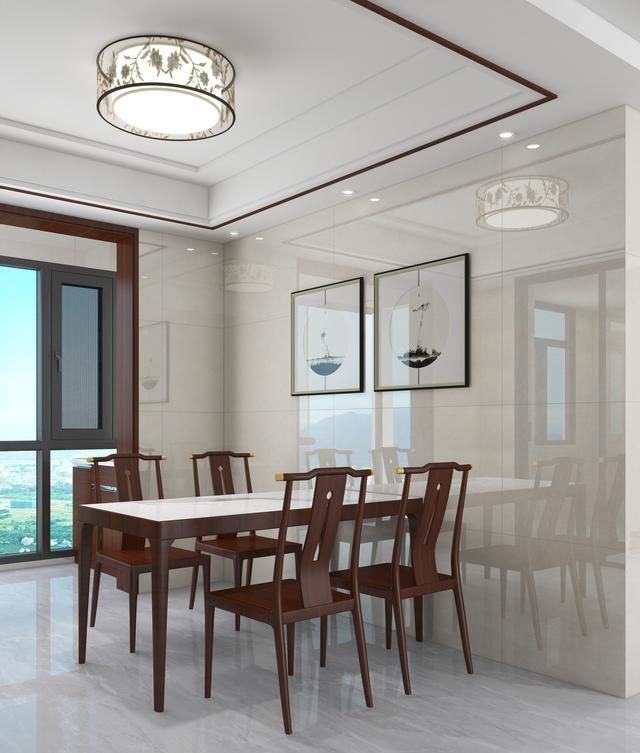 她将110平米的新房，装修成新中式，客厅胡桃木搭配瓷砖，真大方 - 家居知识